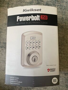 Kwikset Powerbolt 250 Keypad Electronic Deadbolt - Satin Nickel
